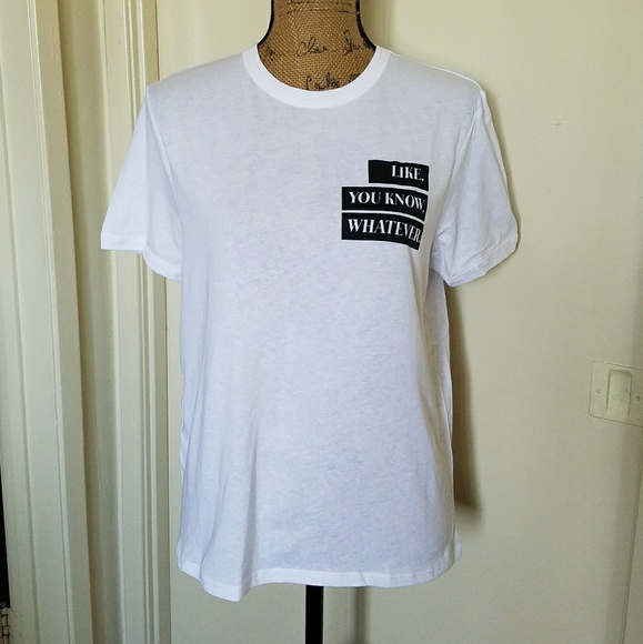 Zara- PARIS 'like, you know, whatever' t-shirt-NWT - Picture 3 of 5